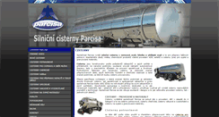Desktop Screenshot of cisterny-parcisa.cz